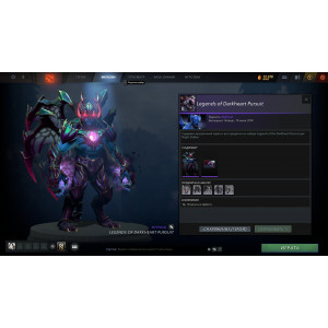 Legends of the Darkheart Pursuit skin for Night Stalker and the boot screen