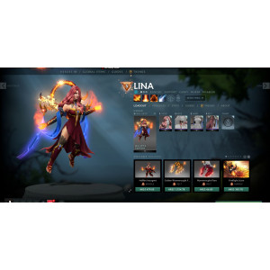 Glory of the Elderflame skin for Lina